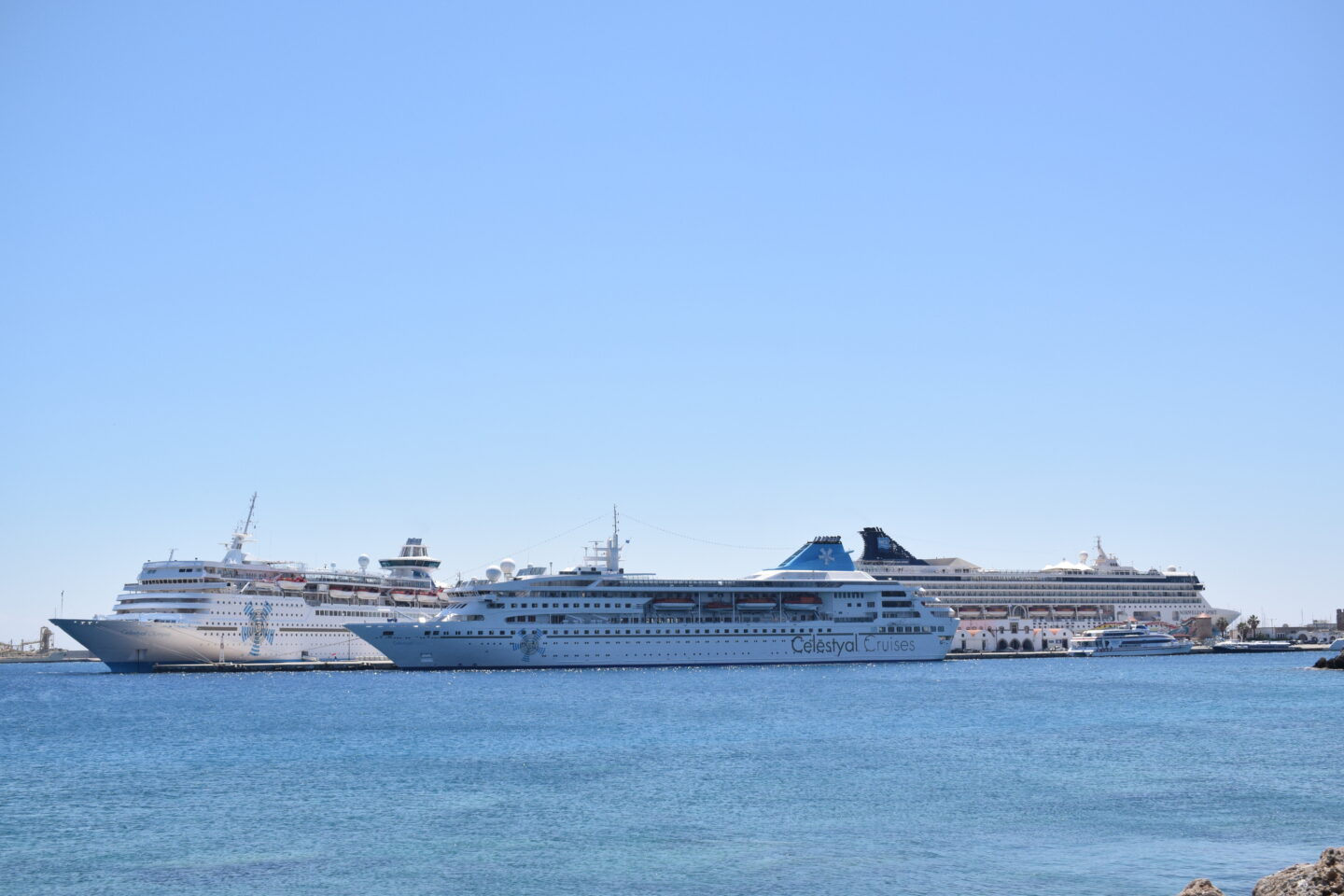 Cruiseschepen Rhodos haven